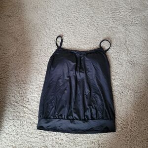 Lands End Swim Top Size 8 Black